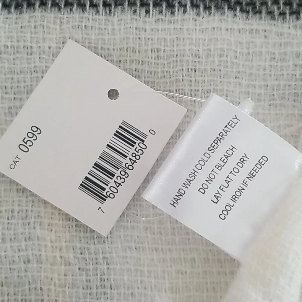 Plaid Blanket Scarf. NEW with tags